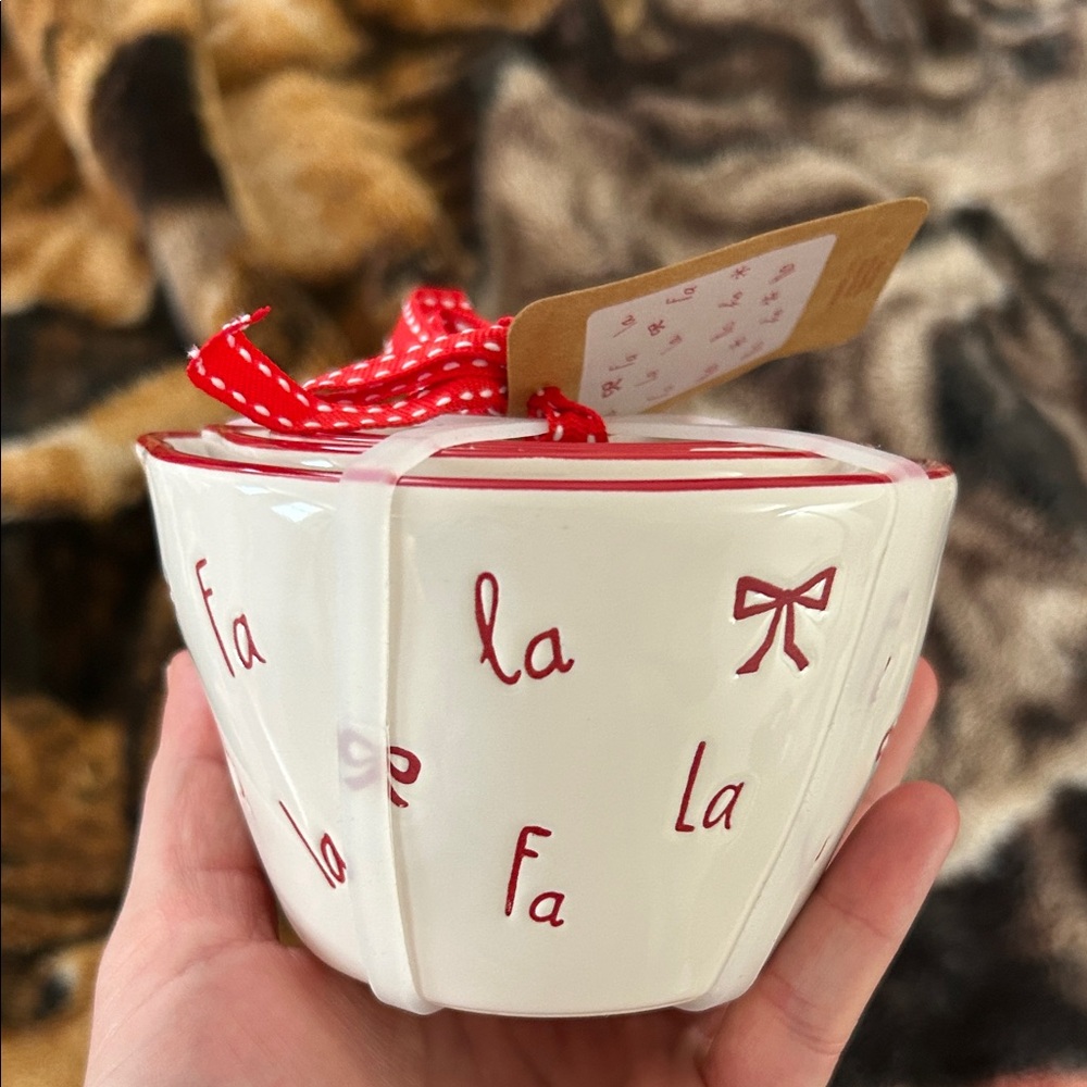 Rae Dunn Red and White Nested Bowls

New Christmas Item 2025